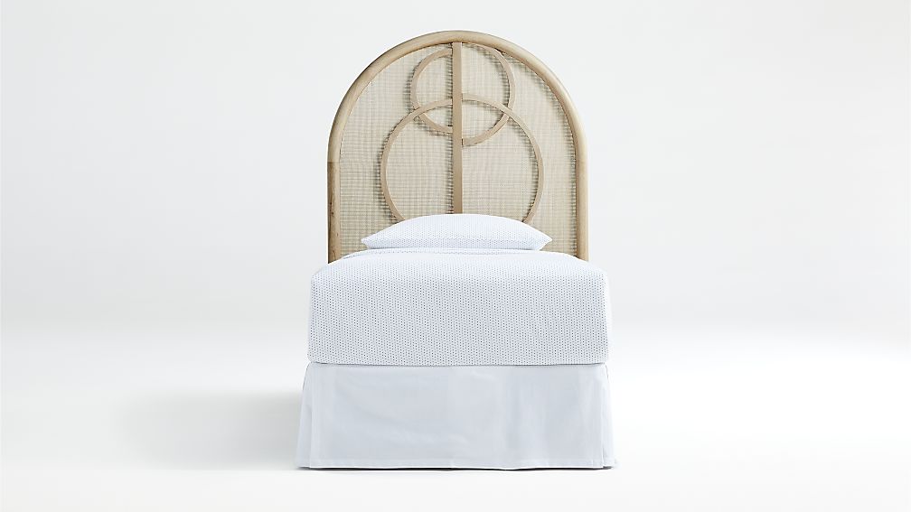 Circle Cane Twin Headboard Crate and Barrel Havenly