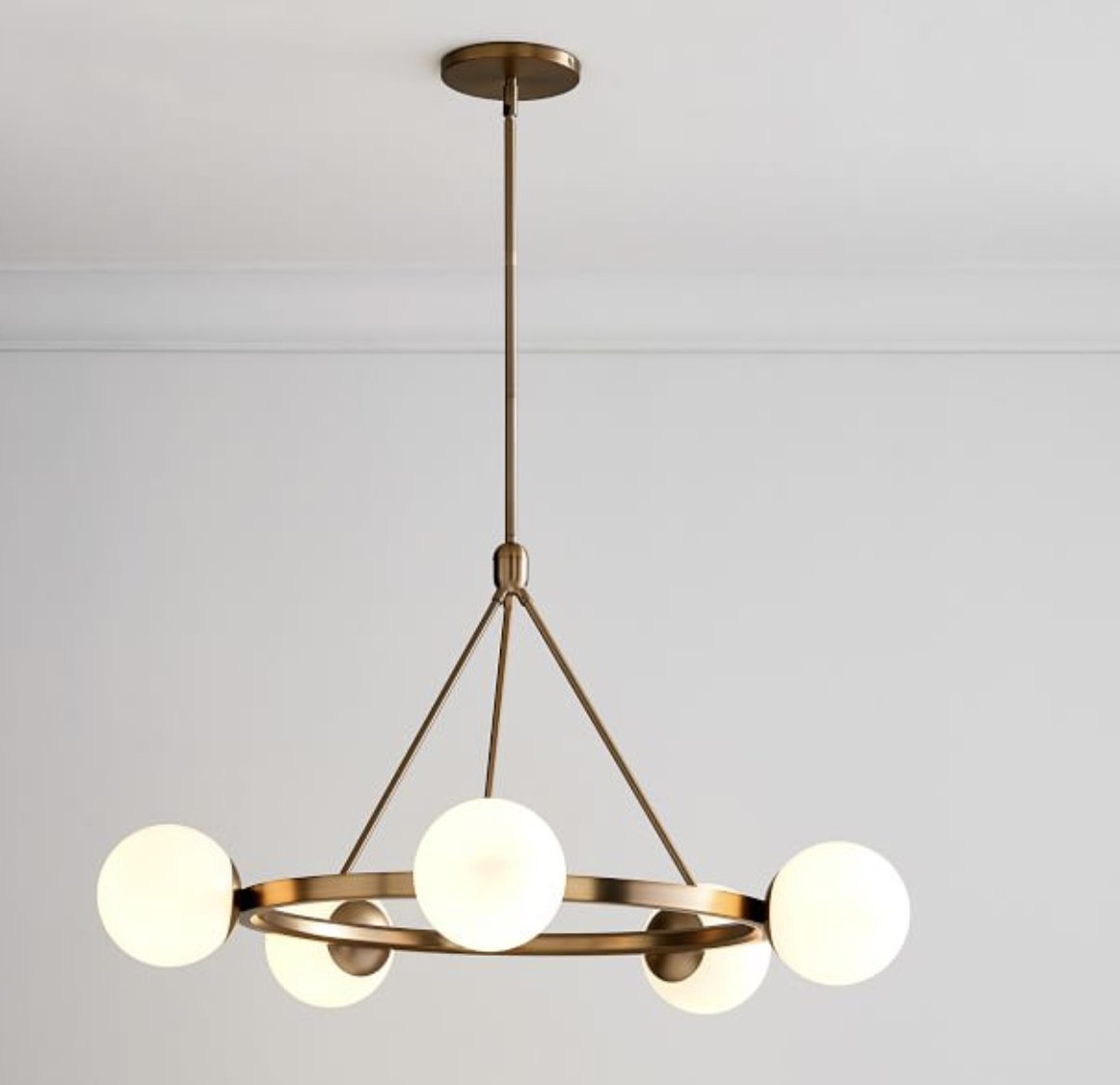 Hayes 5 Lights Chandelier, Light Bronze West Elm