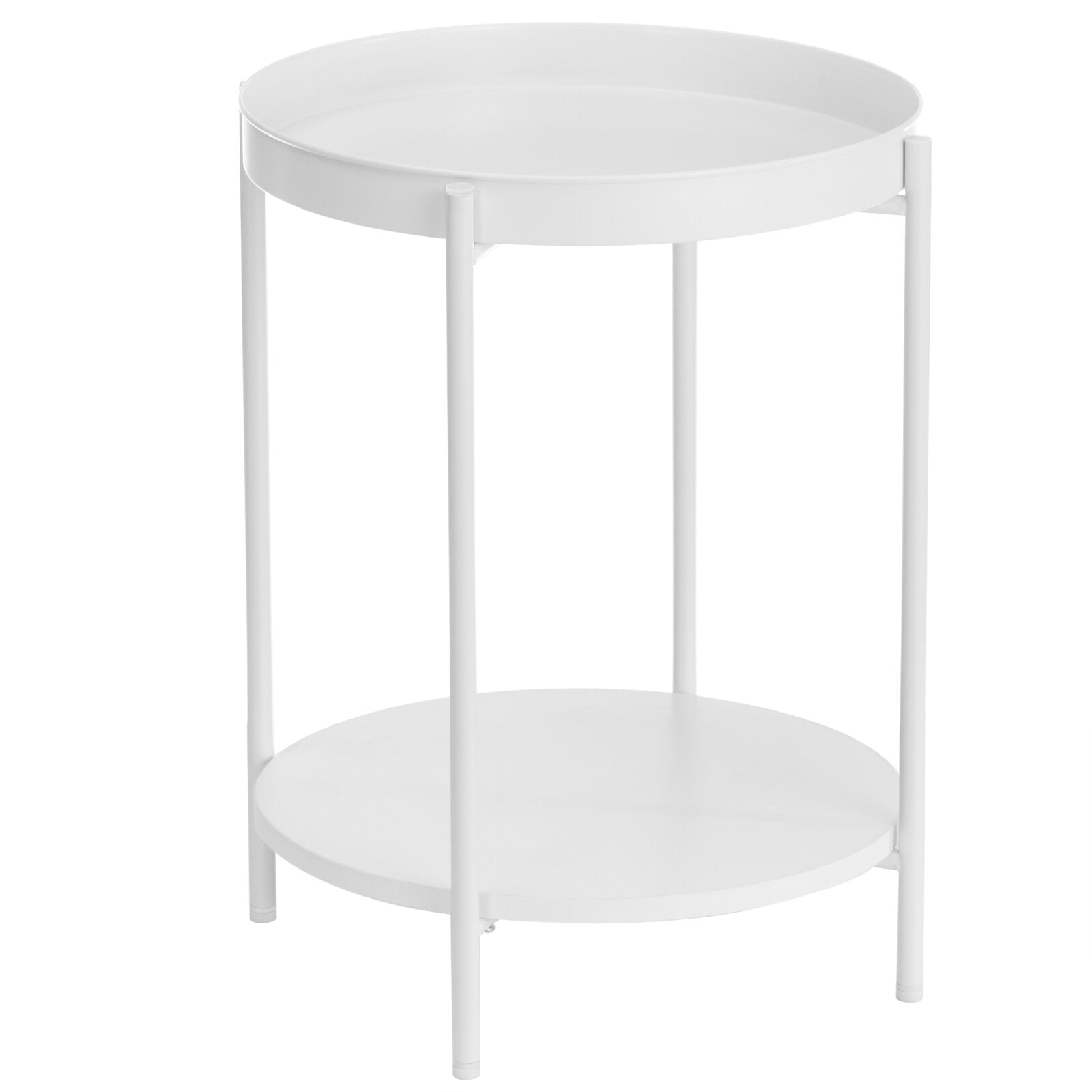 Gwydion 21.7'' Tall Steel Tray Top End Table Wayfair Havenly