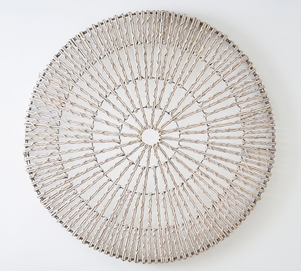 Woven Wheel Wall Art Pottery Barn Havenly