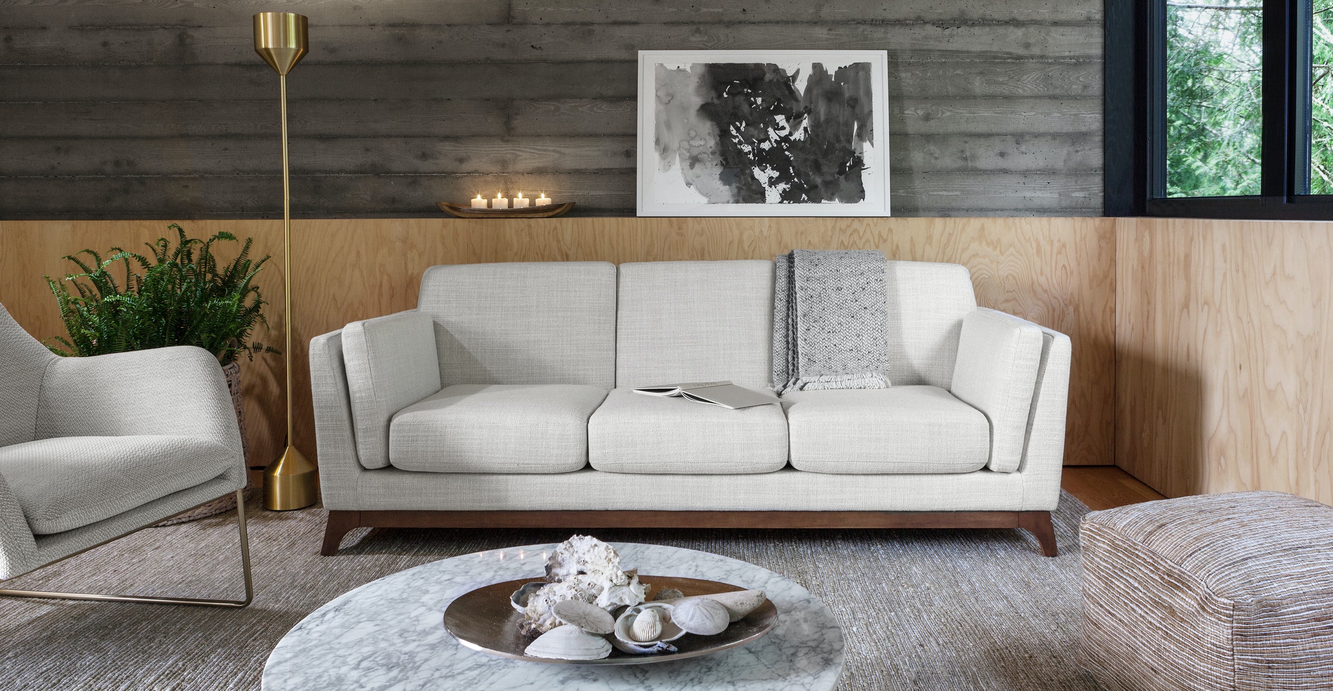 Ceni Fresh White Sofa Article Havenly
