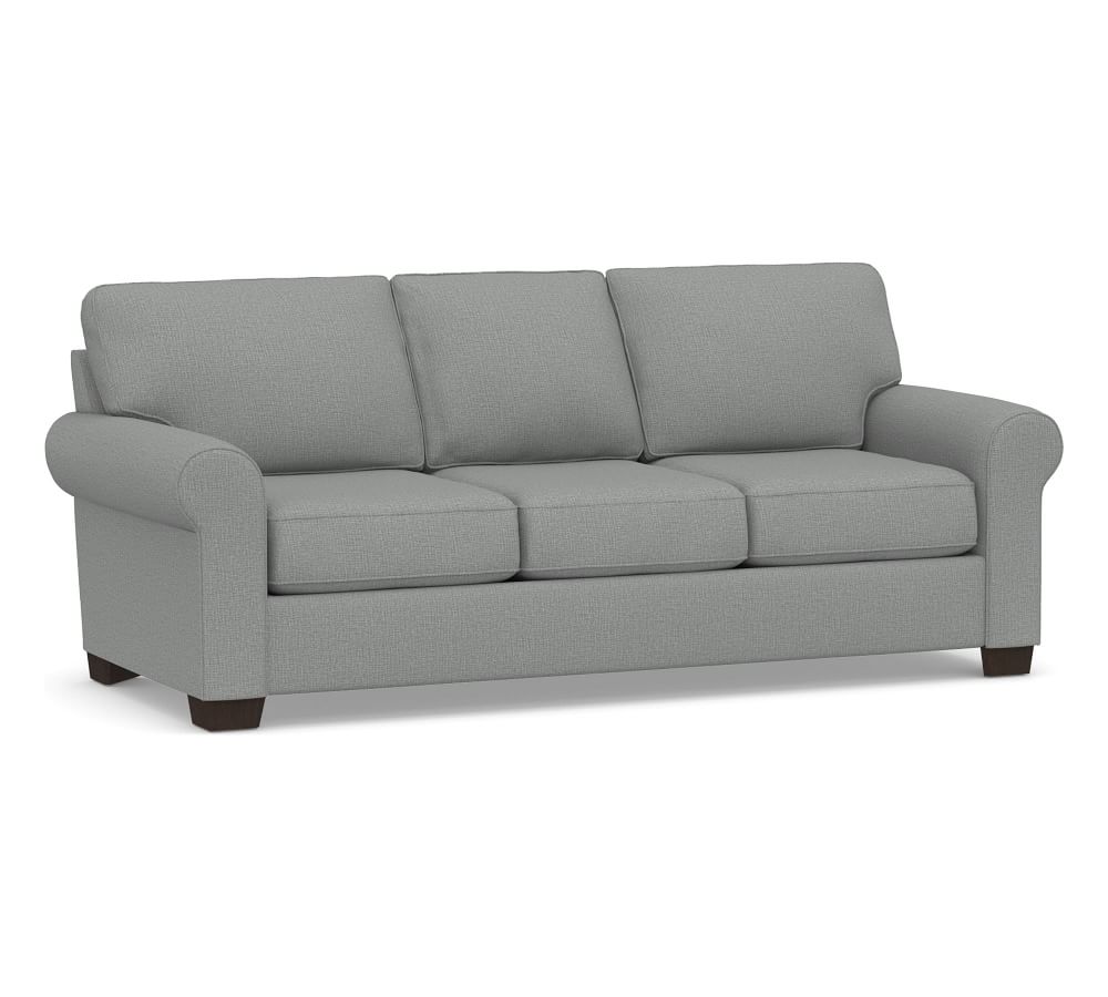 Buchanan Roll Arm Upholstered Sofa, Polyester Wrapped Cushions