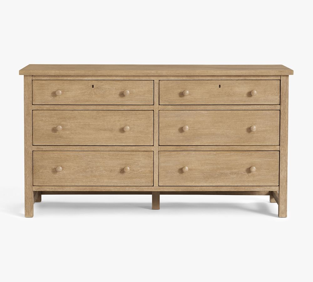 Farmhouse 6Drawer Wide Dresser, Seadrift Pottery Barn Havenly