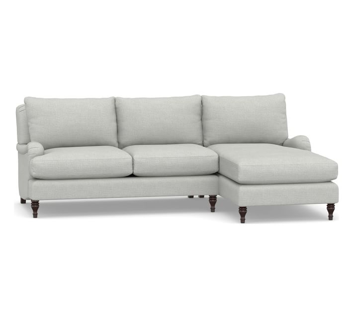 Carlisle Upholstered Left Arm Sofa with Chaise Sectional, Polyester