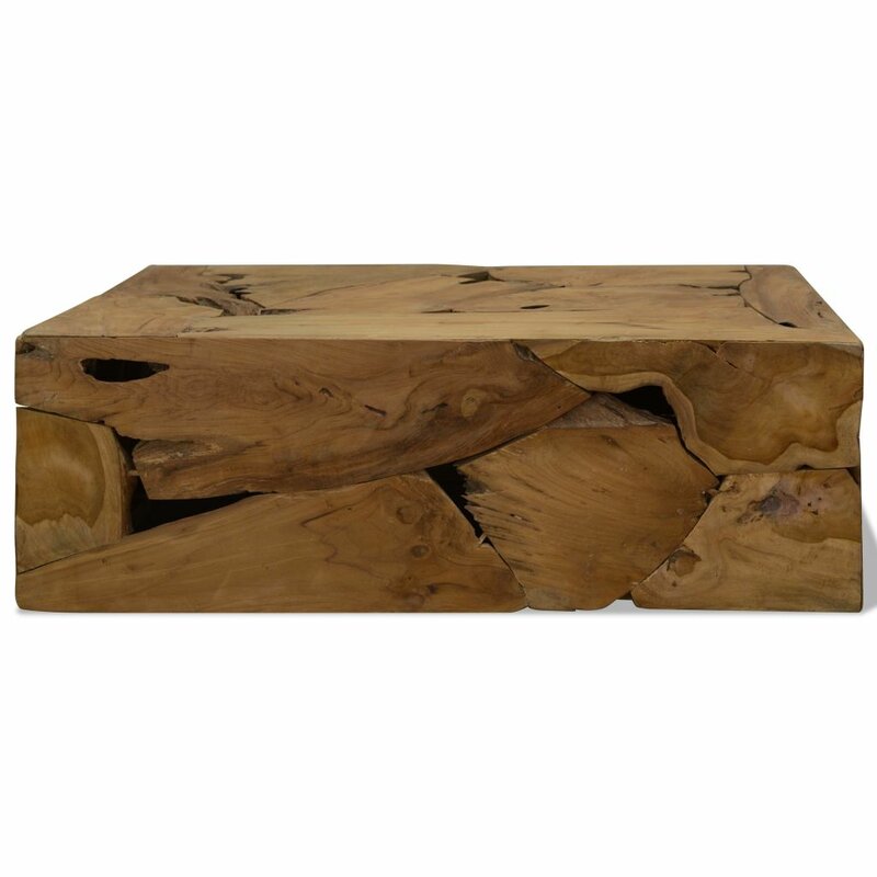 Rea Solid Wood Drum Coffee Table Wayfair Havenly
