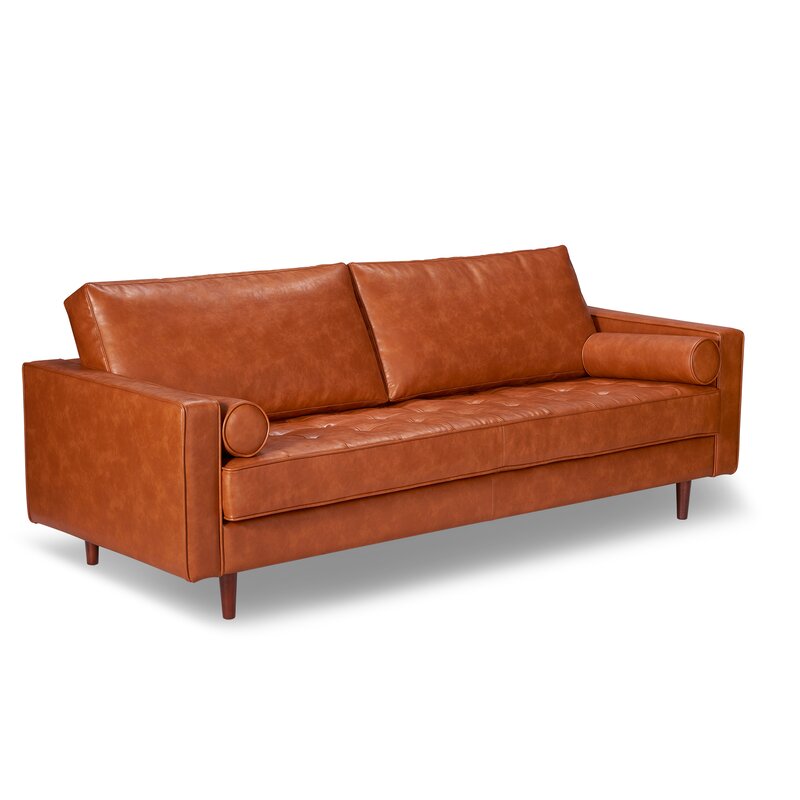 Hailee 84'' Genuine Leather Sofa AllModern Havenly