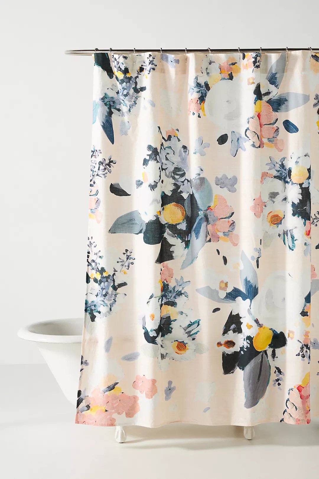 Botanica Shower Curtain By Anthropologie in Pink Size 72 X 72