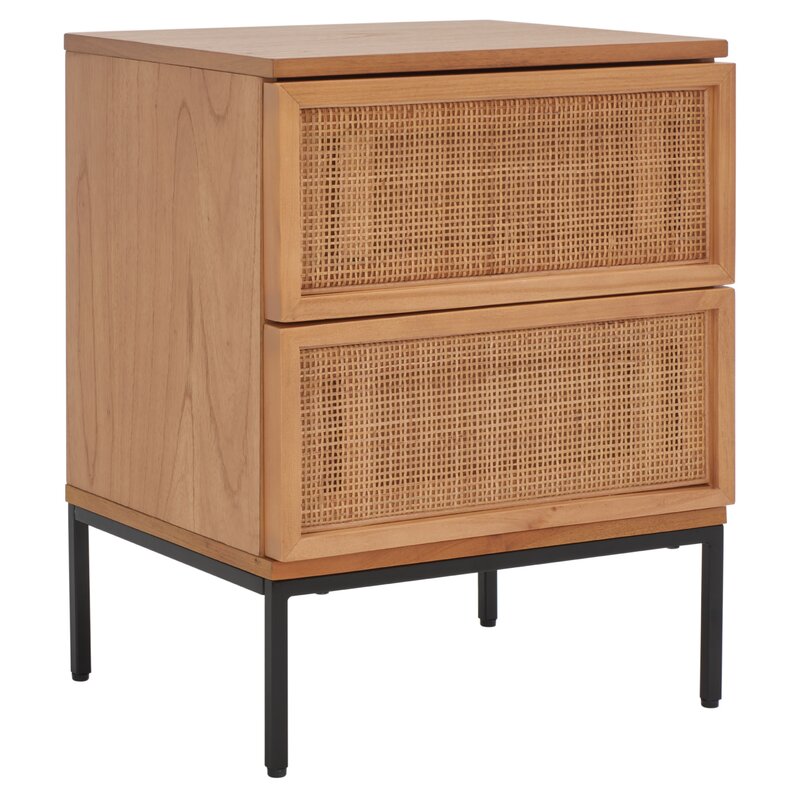 Hei 2 Drawer Rattan Nightstand Wayfair Havenly