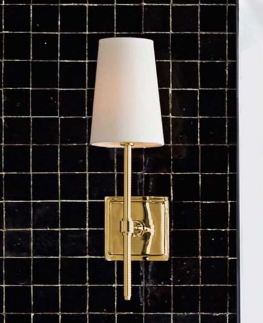 Pearson Shade Sconce , Set of 2, Brass Pottery Barn Havenly