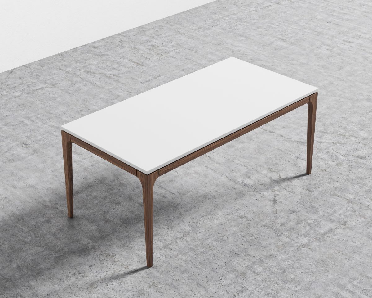 Lars Dining Table White Walnutstained Ash Wood Rove Concepts Havenly