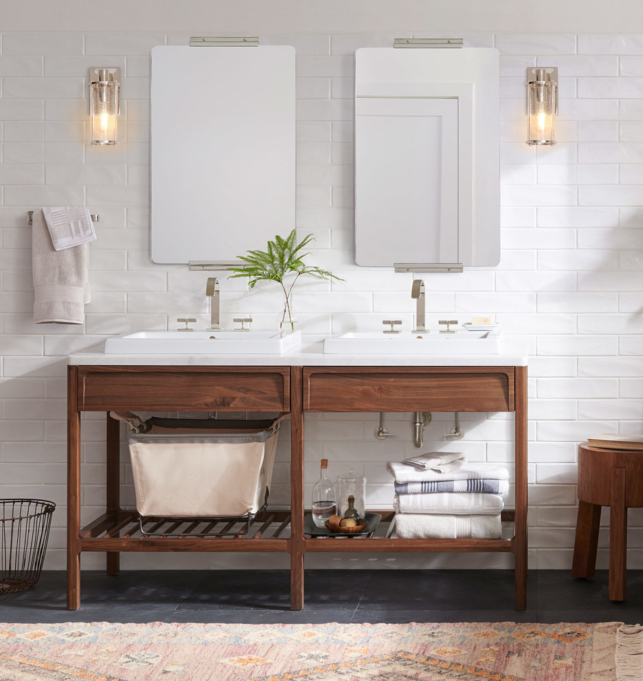 Yaquina Mirror Large Rounded Rectangle Rejuvenation Havenly