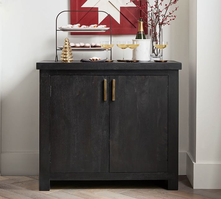 Reed Buffet, Warm Black Pottery Barn Havenly