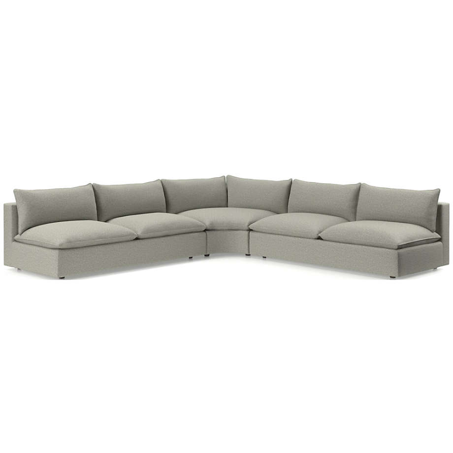 Lotus Deep 3Piece Wedge Sectional Sofa Crate and Barrel Havenly
