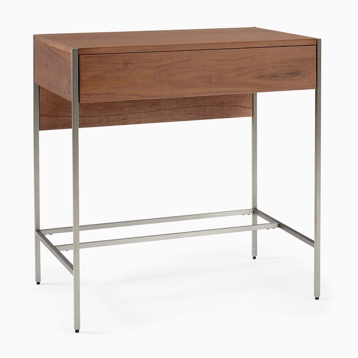 Zane Desk, Mini, Cool Walnut West Elm Havenly