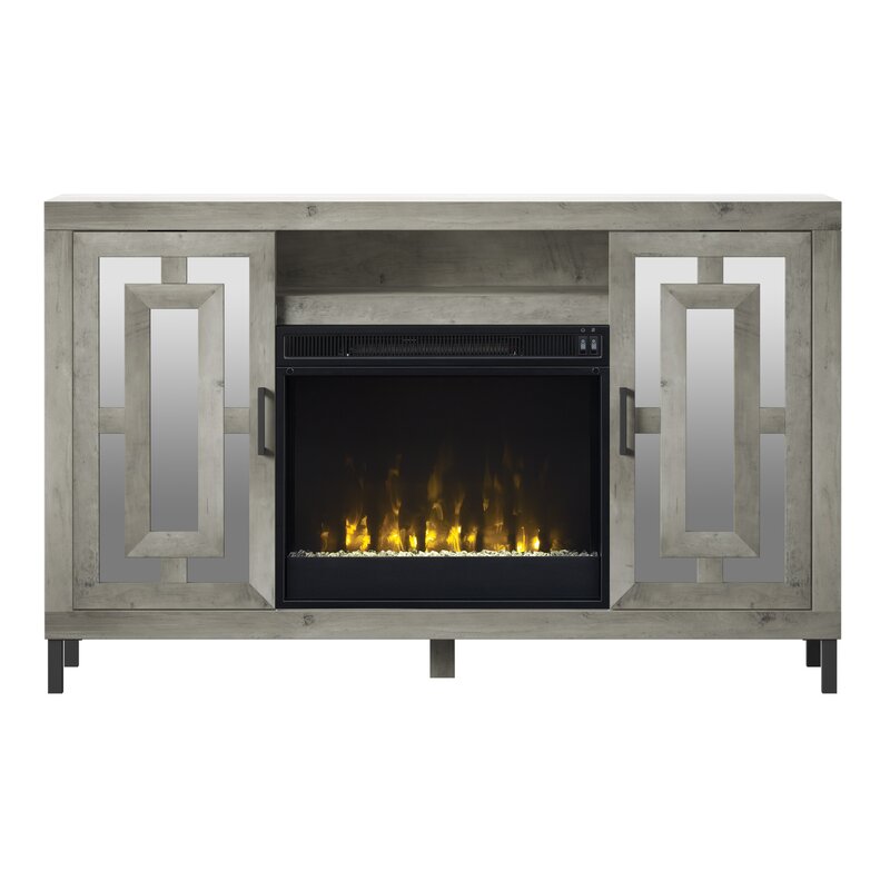 Carter TV Stand for TVs up to 60" with Fireplace Included Wayfair