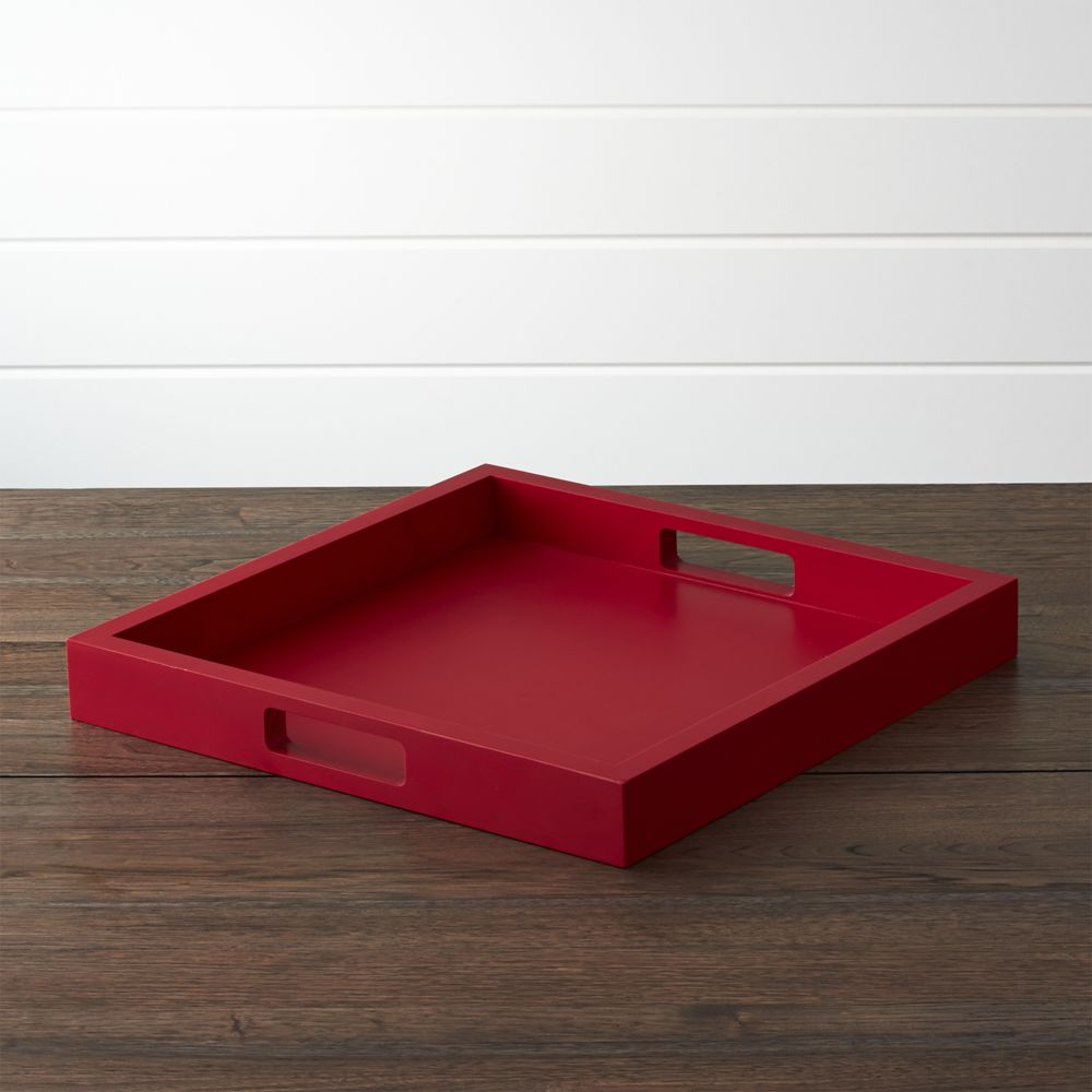Zuma Red Tray Crate and Barrel Havenly