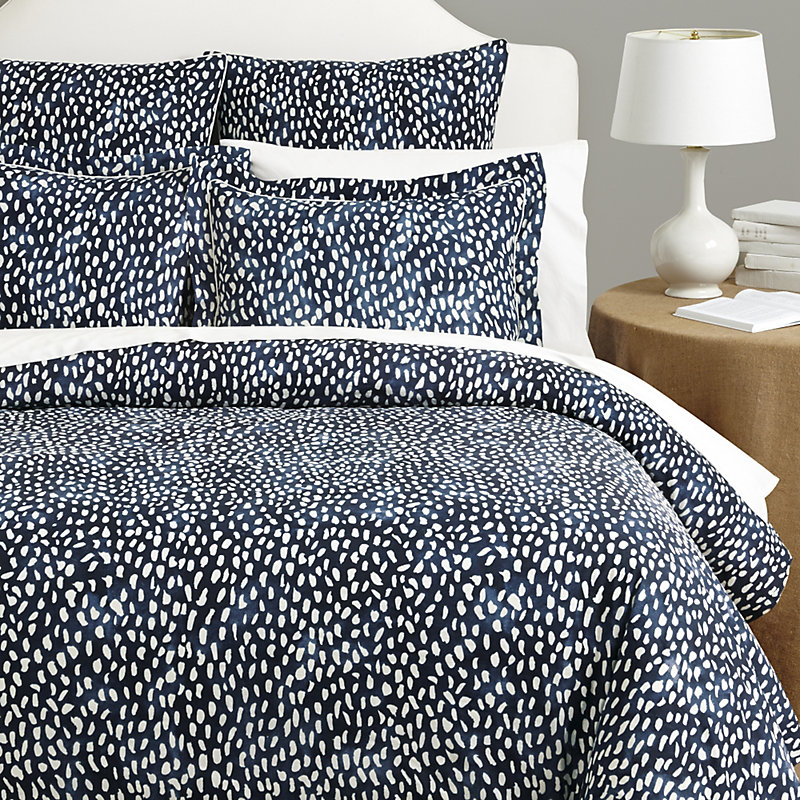 Ballard Designs Thandie Watercolor Printed Duvet Cover Natural Full