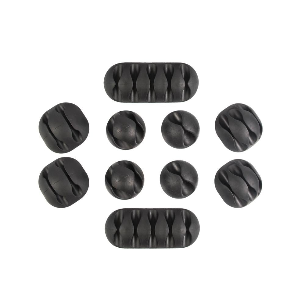 Multipurpose Cable Clips Holders, Black, 10Pack Home Depot Havenly