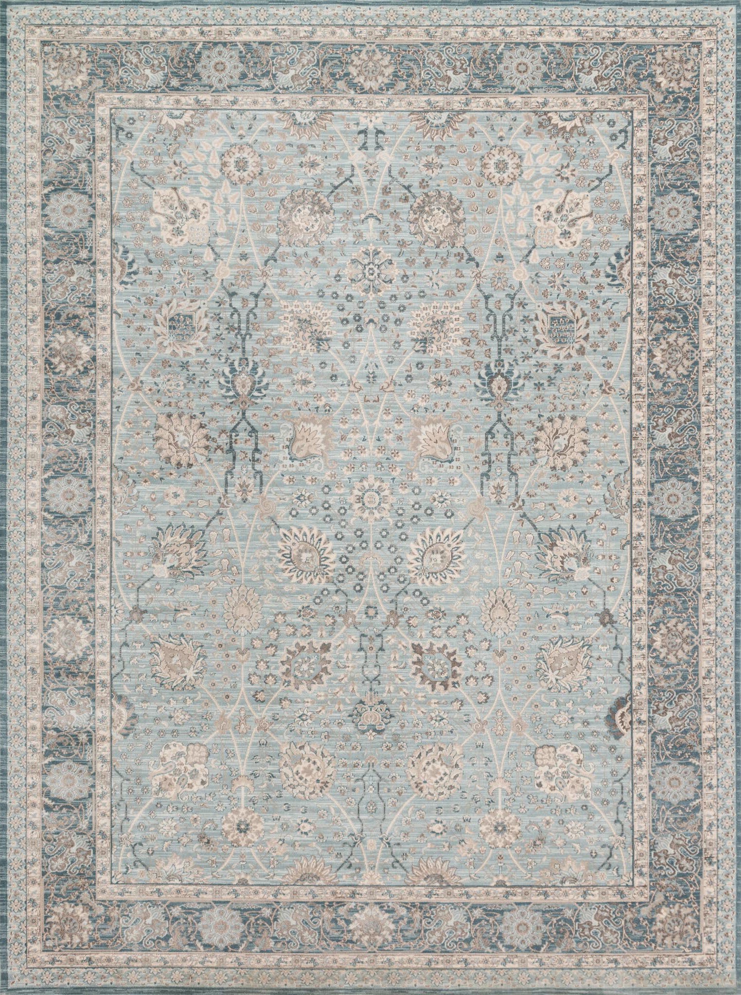 ELLA ROSE LT BLUE / DK BLUE Magnolia Home by Joana Gaines Crafted