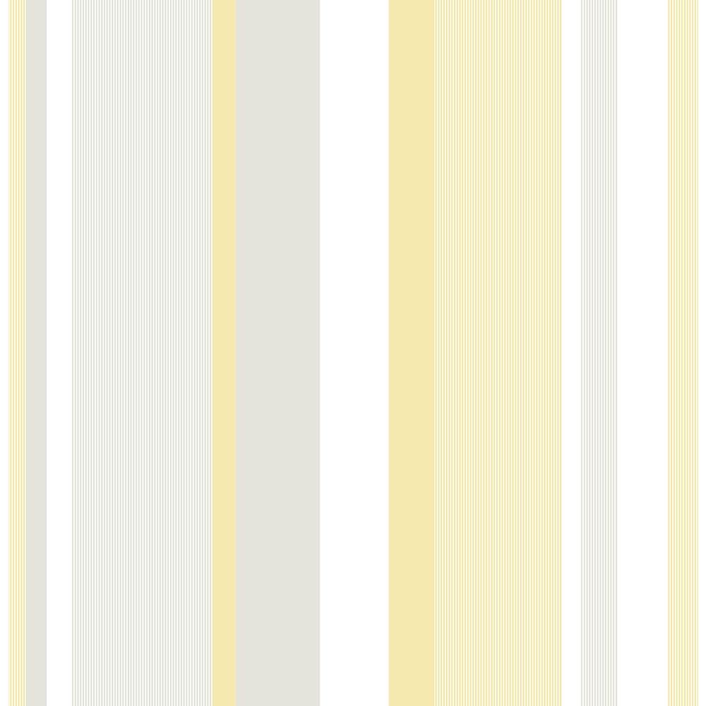 Yellow Awning Stripe Peel and Stick Wallpaper Sample Home Depot Havenly