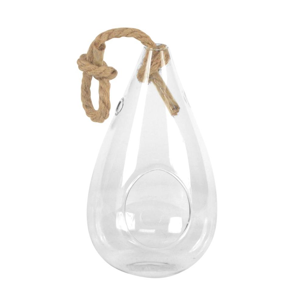 Pear 4 in. x 7 in. Glass Hanging Terrarium Home Depot Havenly