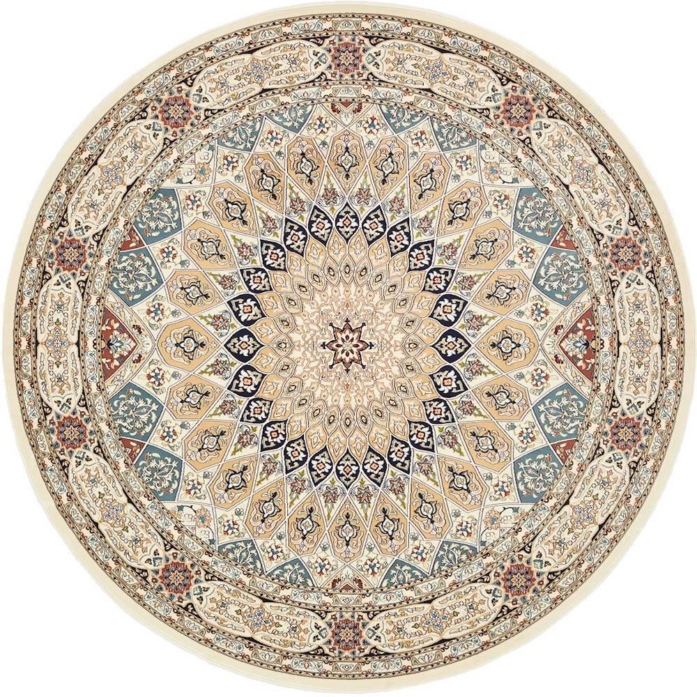 Nain Design Ivory 10 ft. x 10 ft. Round Area Rug Home Depot Havenly