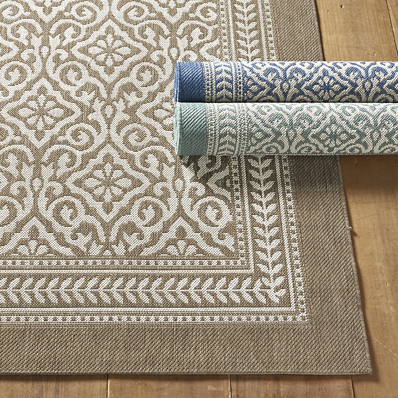 Ballard Designs Indoor Outdoor Rugs Ballard Designs Suzanne Kasler Florette Indoor/Outdoor Rug Mineral 5' 3