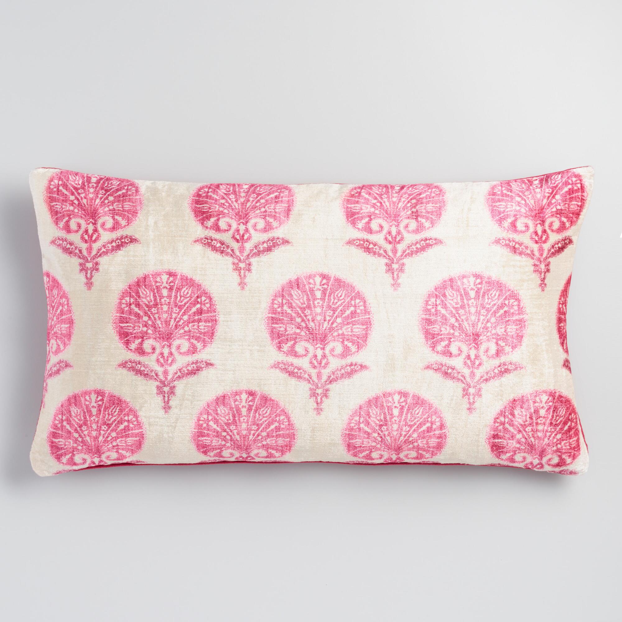 Floral Velvet Lumbar Pillow14x24with Insert... by World Market/Cost