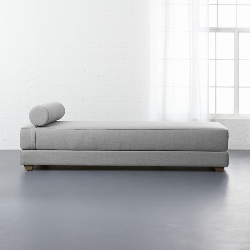 lubi silver grey sleeper daybed CB2 Havenly