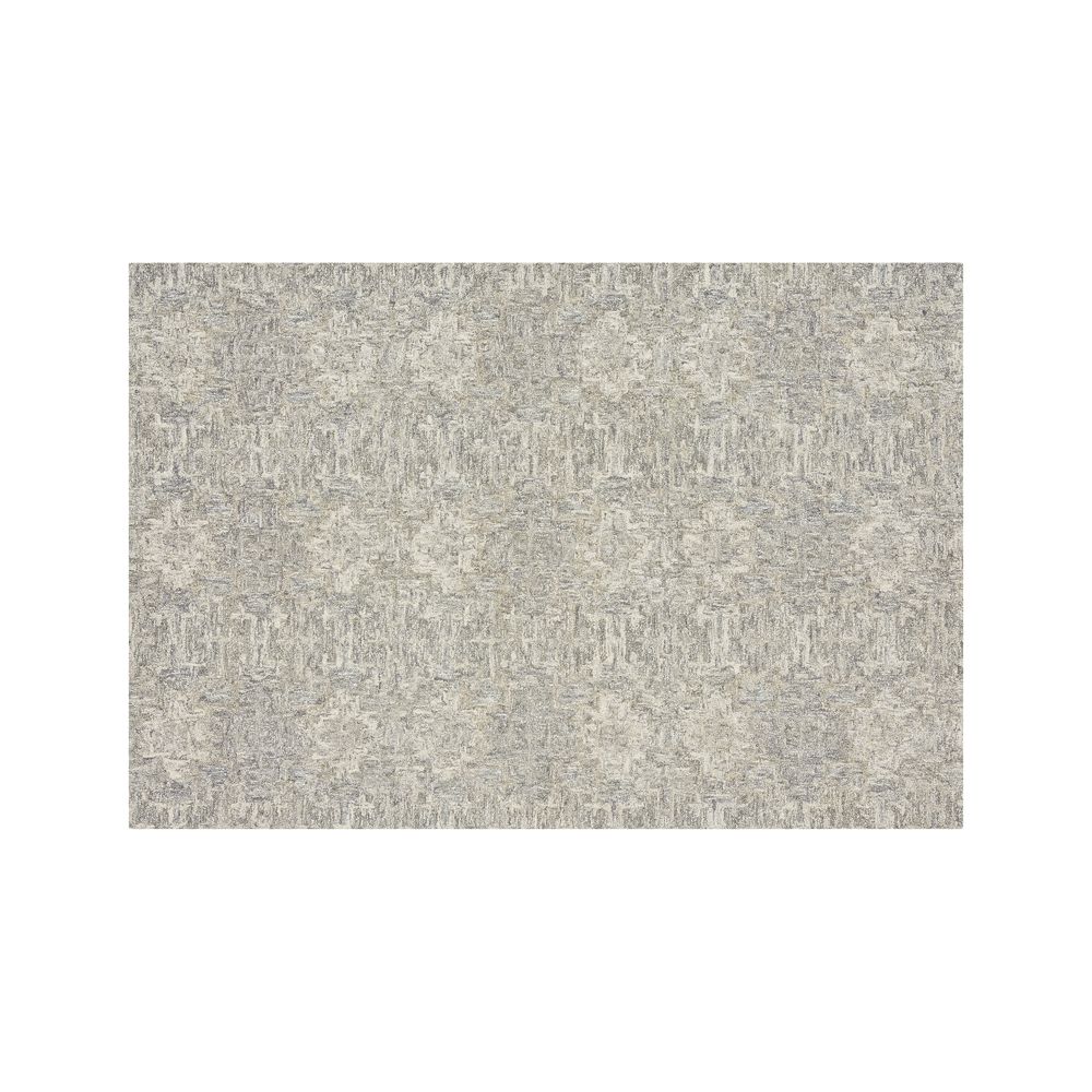 Alvarez Grey Hand Tufted Area Rug 6'x9' Crate and Barrel Havenly
