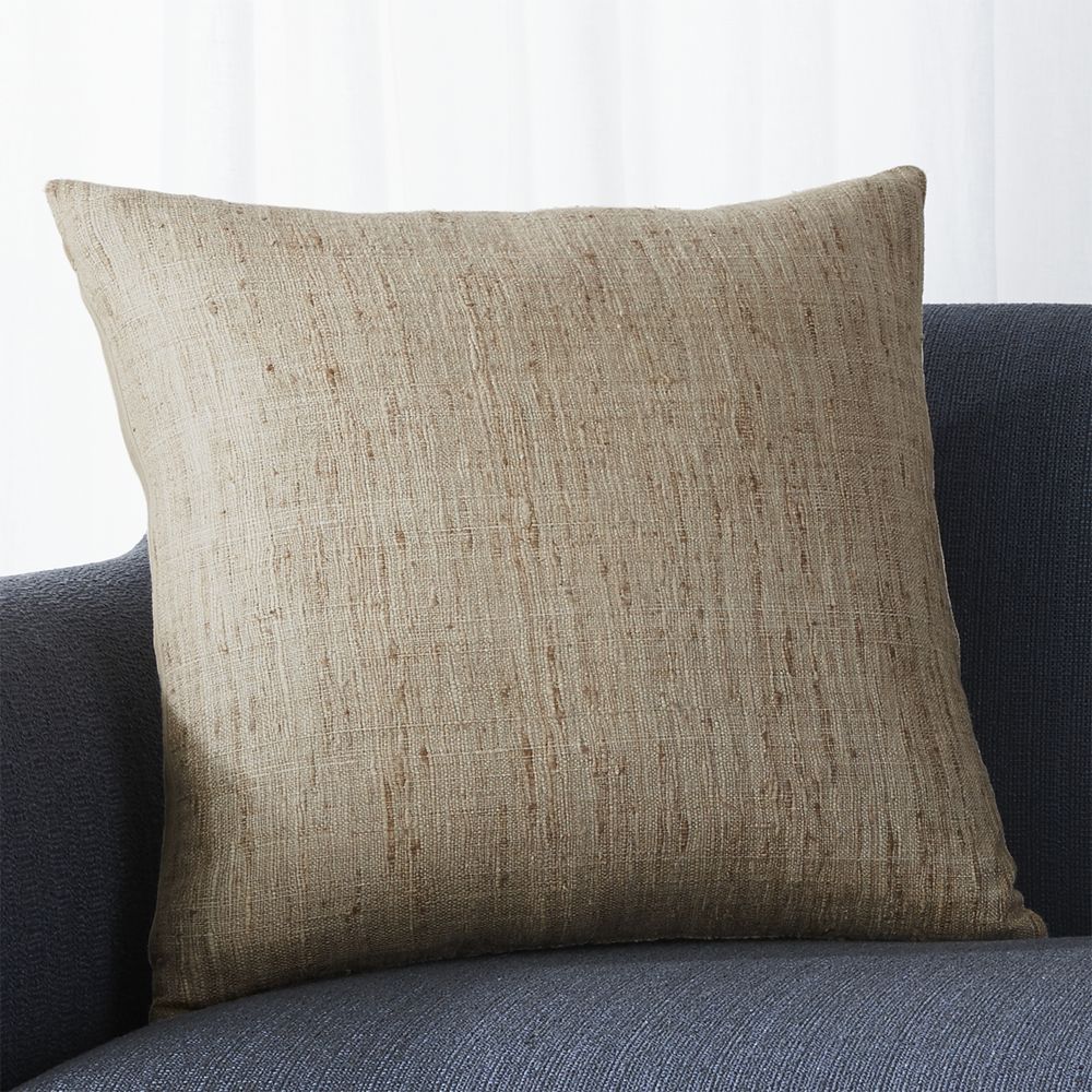 Trevino Almond 20" Pillow with DownAlternative Insert Crate and Barrel Havenly