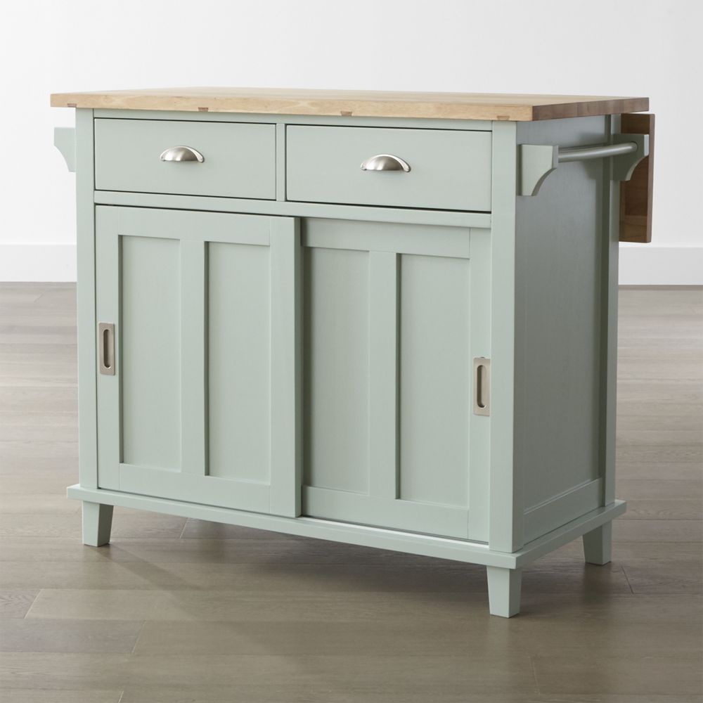 Belmont Mint Kitchen Island Crate and Barrel Havenly