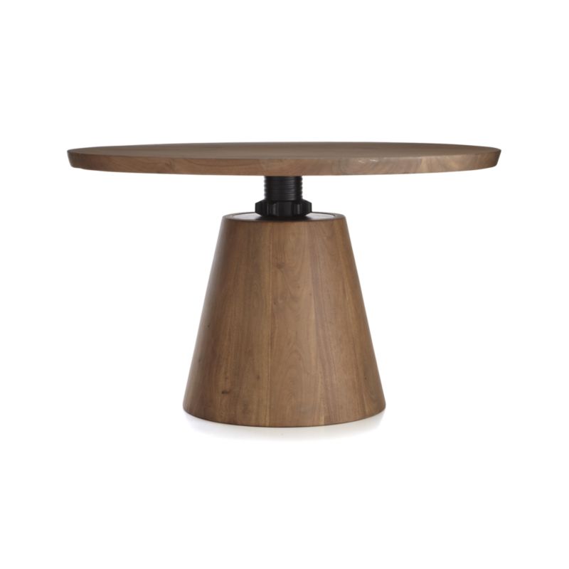 Revolve 48" Round Adjustable Height Dining Table Crate and Barrel