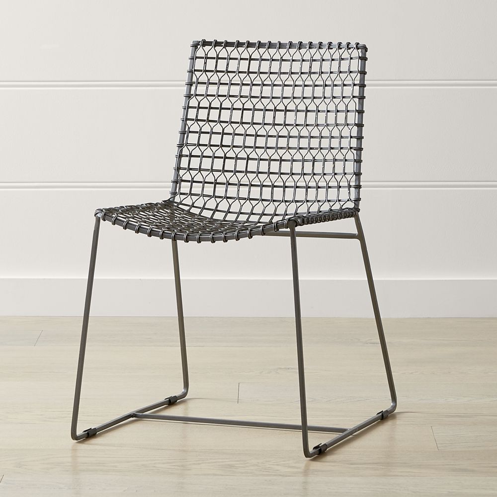 Tig Metal Dining Chair Crate and Barrel Havenly