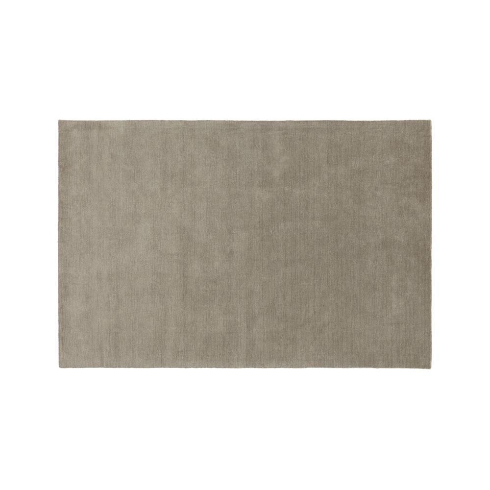 Baxter Light Grey Wool Rug 10'x14' Crate and Barrel Havenly