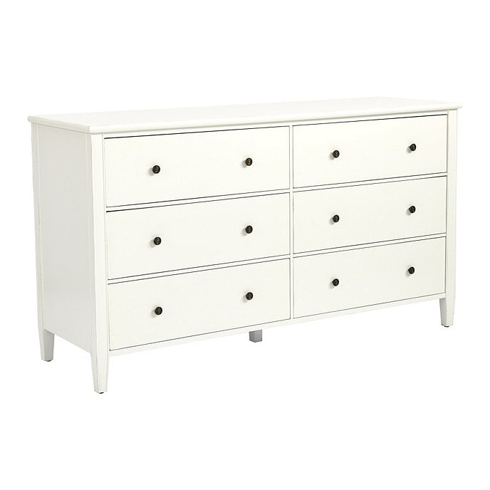Ballard Designs Sidney Wide Dresser, Rubbed Soft White Ballard
