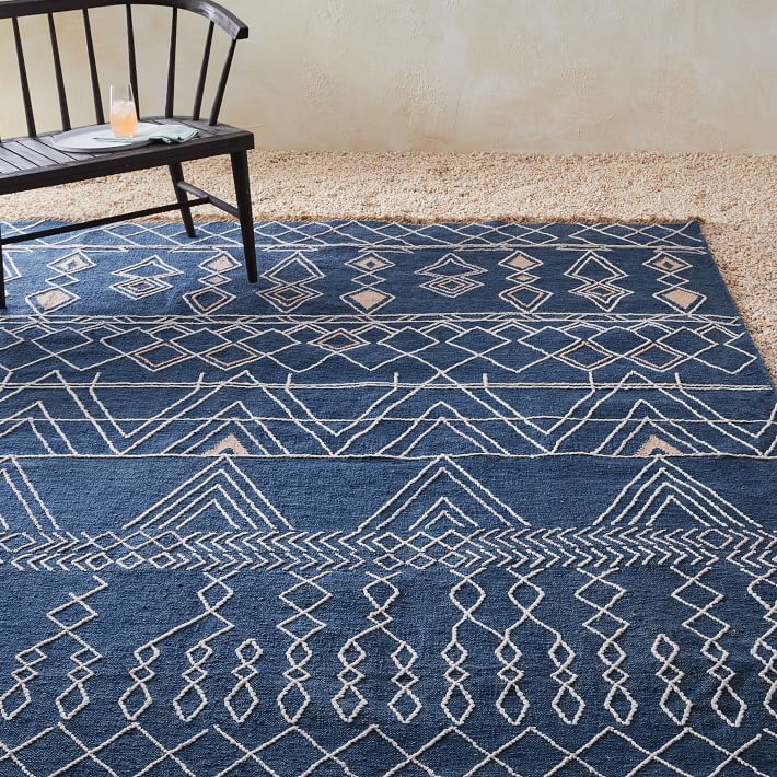 Summit Indoor/Outdoor Rug, Midnight, 5'x8' West Elm Havenly