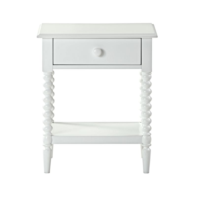 Kids Jenny Lind White Nightstand Crate and Barrel Havenly
