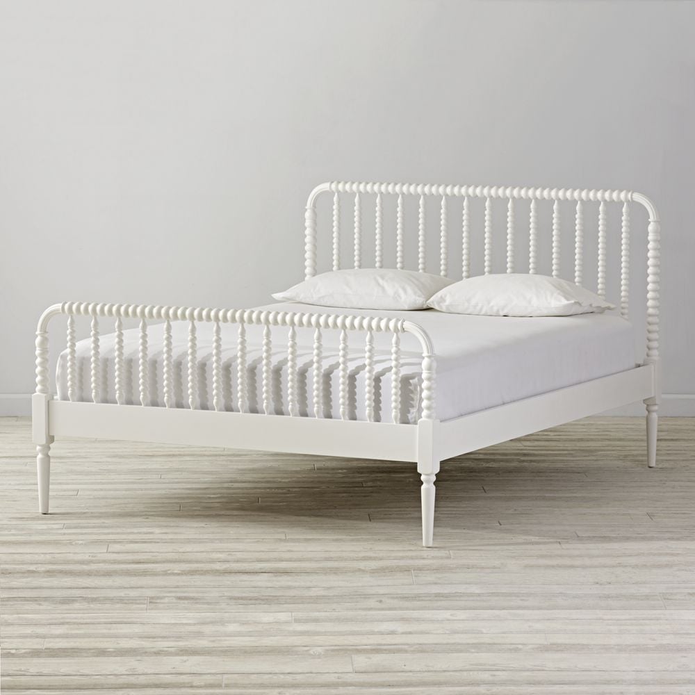 Jenny Lind White Queen Bed Crate and Barrel Havenly