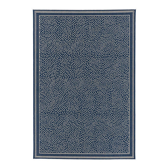 Ballard Designs Marina Indoor/Outdoor Rug Midnight 7'10" x 10'10