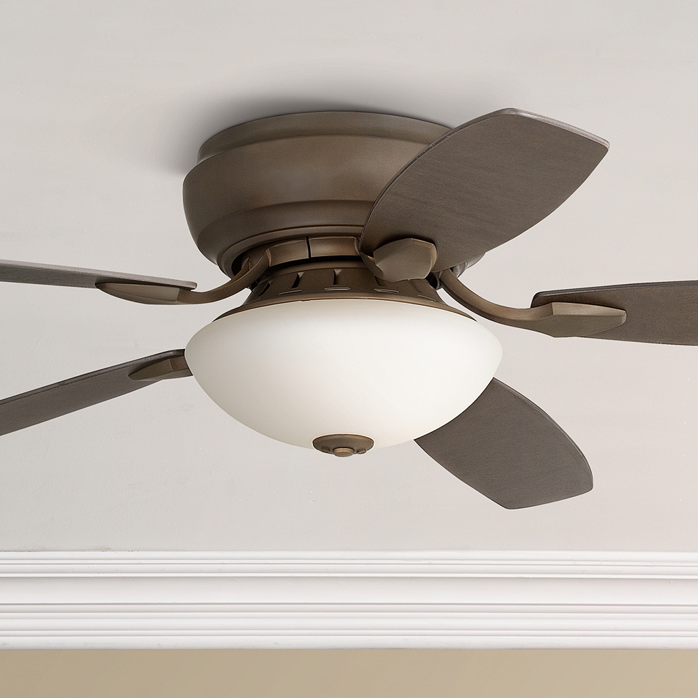 52" Casa Habitat Oil Rubbed Bronze Hugger LED Ceiling Fan Lamps Plus