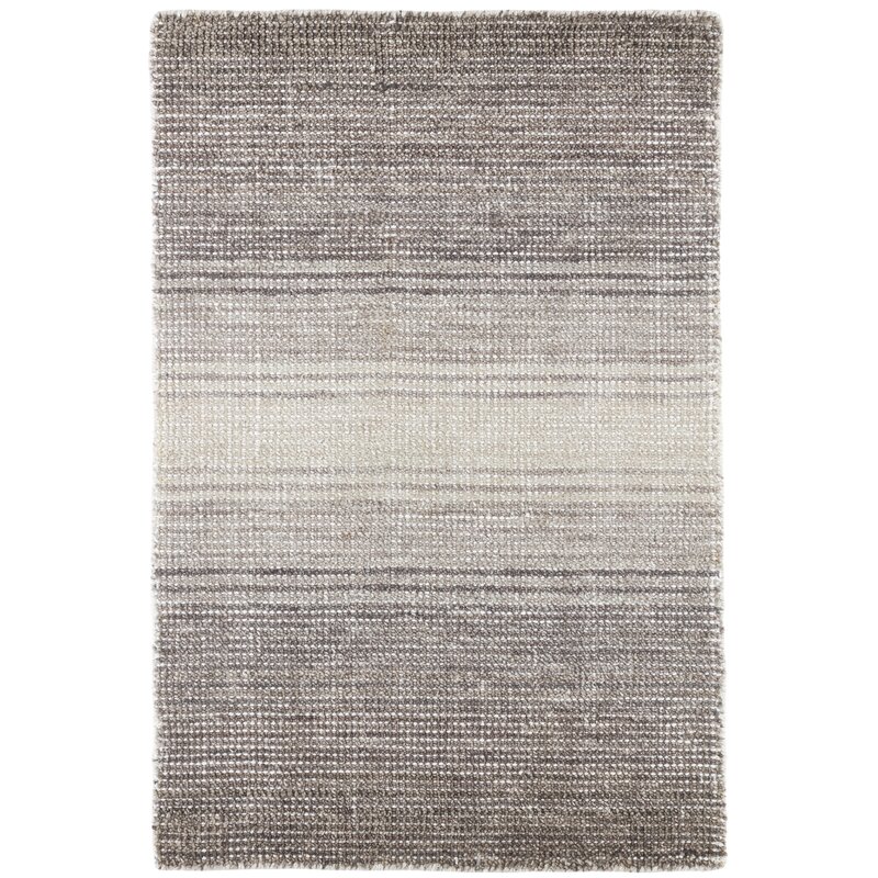 Dash and Albert Rugs Striped Handmade Gray Area Rug Rug Size Rectangle