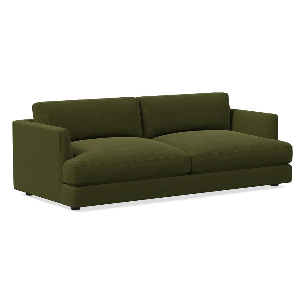 Haven 84" Sofa, Trillium, Distressed Velvet, Tarragon, Concealed