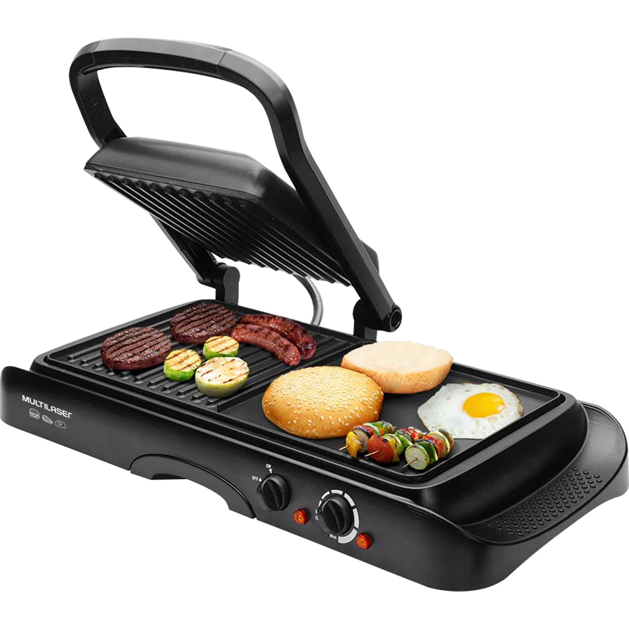 Grill Elétrico com Chapa 1500W 127V CE106 Preto MULTILASER Hayamax