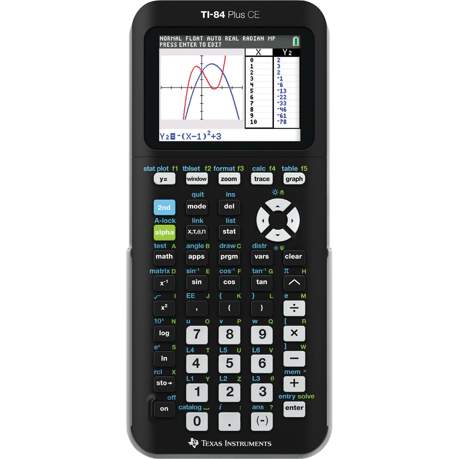 Texas Instruments Ti-84 Plus Ce Graphing Calculator (Matte Black) | Polk State College - Winter Haven Bookstore