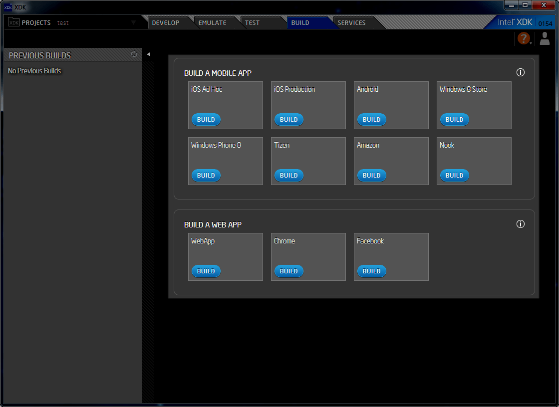 Intel XDK NEW realizzare app multipiattaforma in HTML5