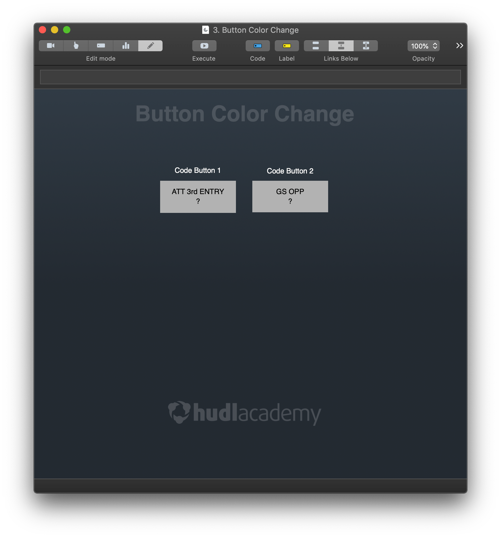 Dynamically Change Button Color using Scripted Variables • Hudl Support