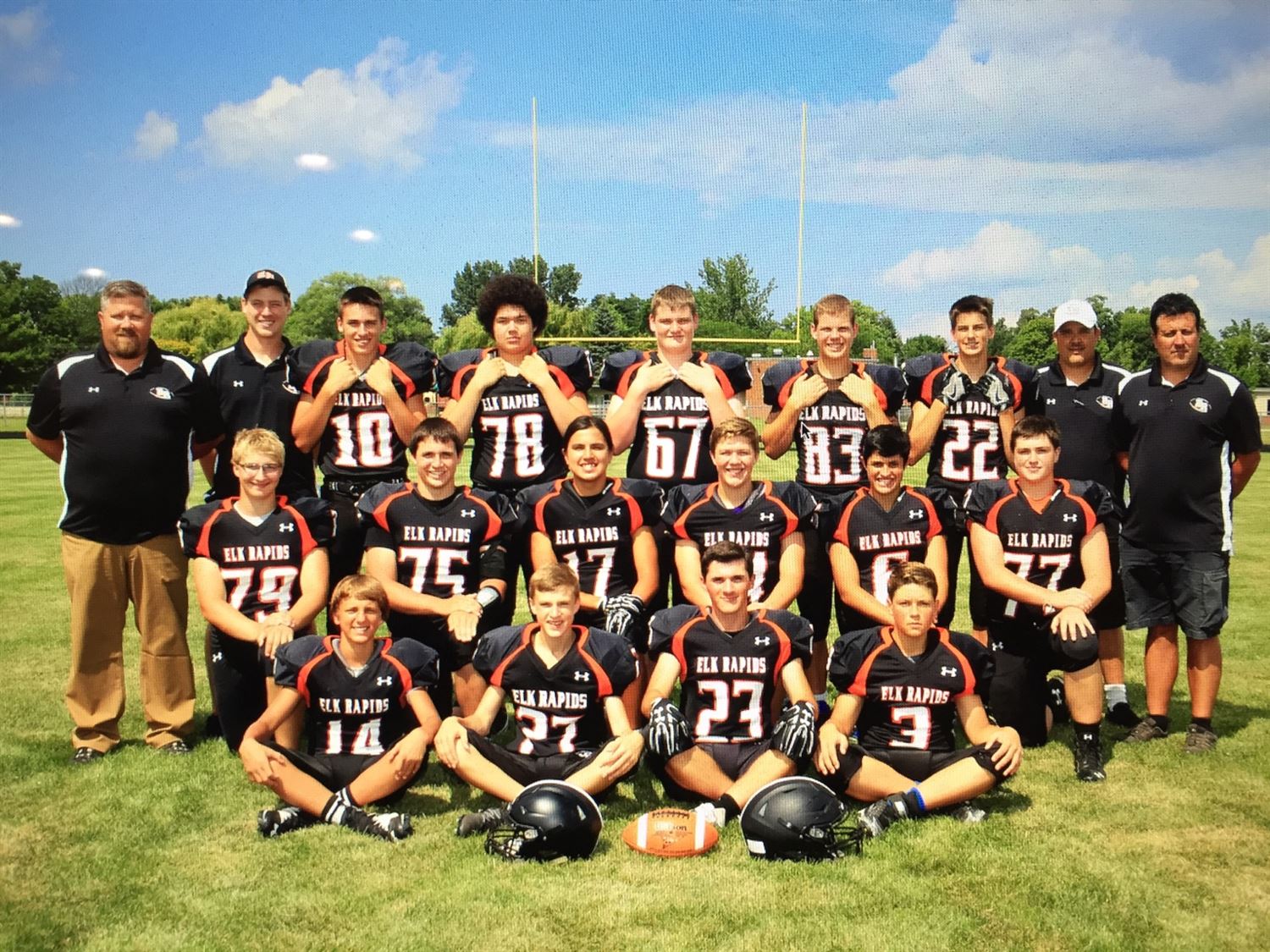 JV Football Elk Rapids High School Elk Rapids, Michigan Football