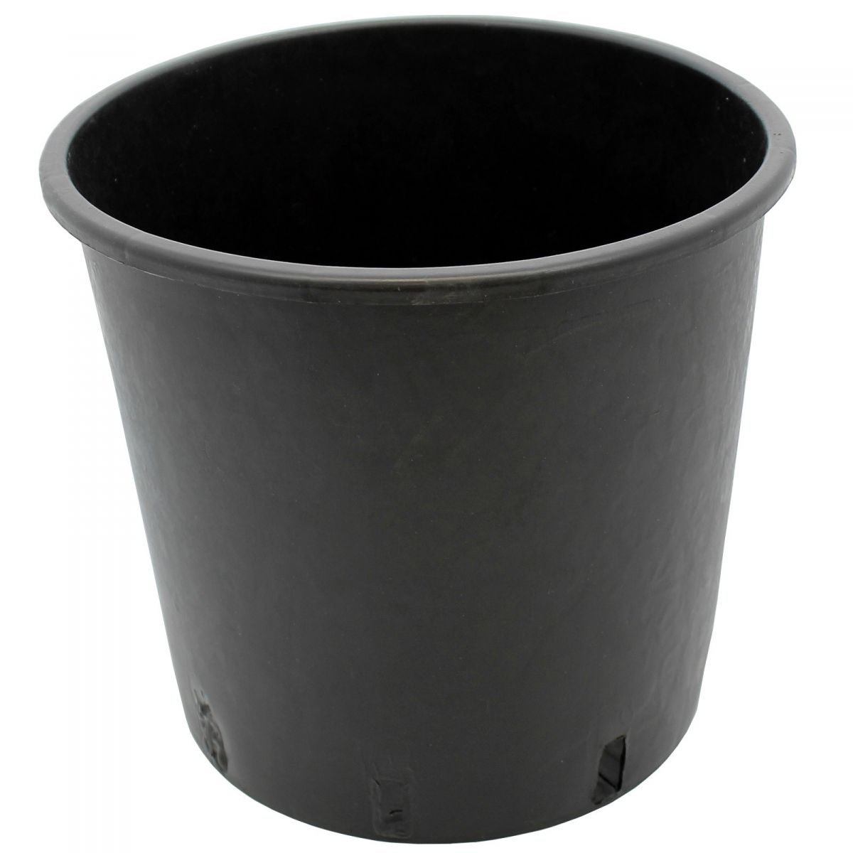 Pot rond de 10 litres en plastique noir 24 x 24 cm Hydrozone