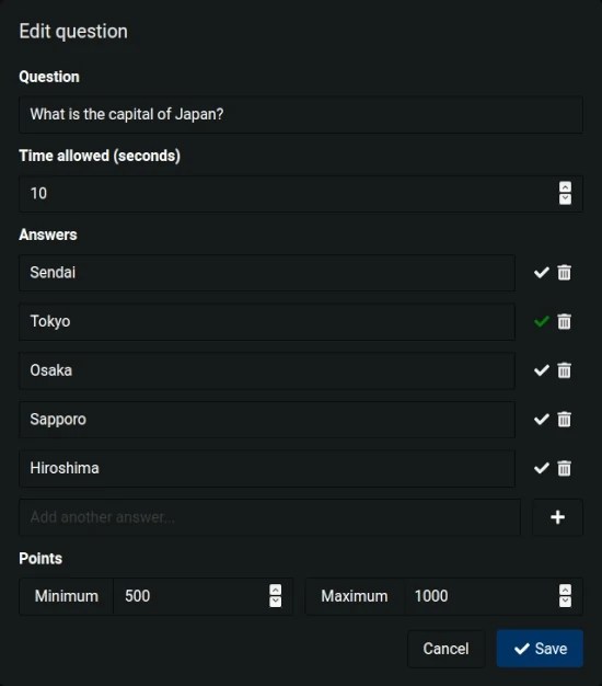 Quiz Bot for Discord